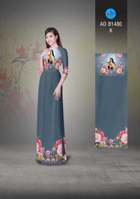 Vải áo dài hình thánh Teresa-DT 3827