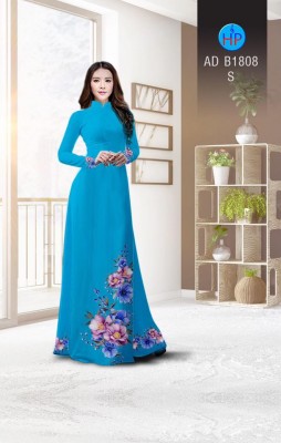 Vải áo dài hoa 3D-DT 3828