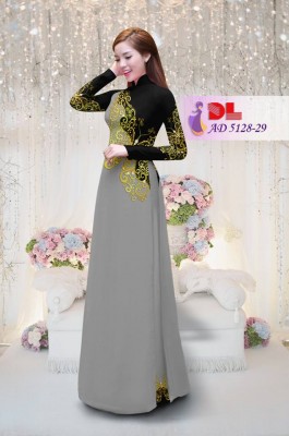 Vải áo dài hoa văn đẹp-DT 3829