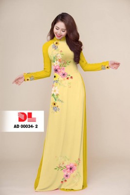 Vải áo dài hoa eo-DT 3832