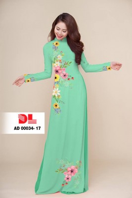 Vải áo dài hoa eo-DT 3832