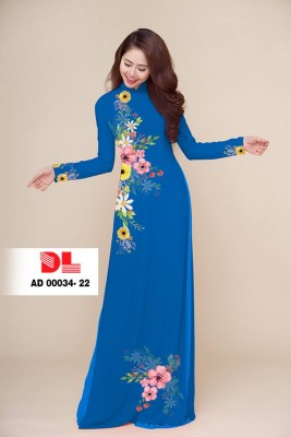 Vải áo dài hoa eo-DT 3832