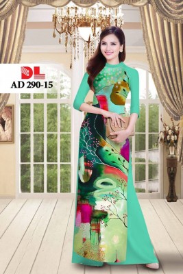 Vải áo dài hình trừ tượng-DT 3872