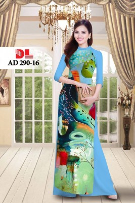 Vải áo dài hình trừ tượng-DT 3872