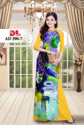 Vải áo dài hình trừ tượng-DT 3872