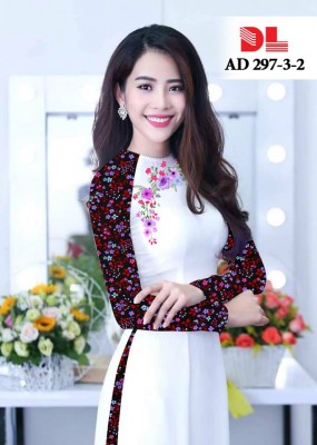 Vải áo dài hoa nhí-DT 4030