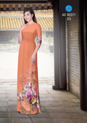 Vải áo dài hoa chùm 3D-DT 4321