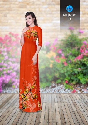 Vải áo dài cảnh Đào-DT 4360