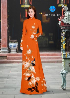 Vải áo dài hoa Sen-DT 4362