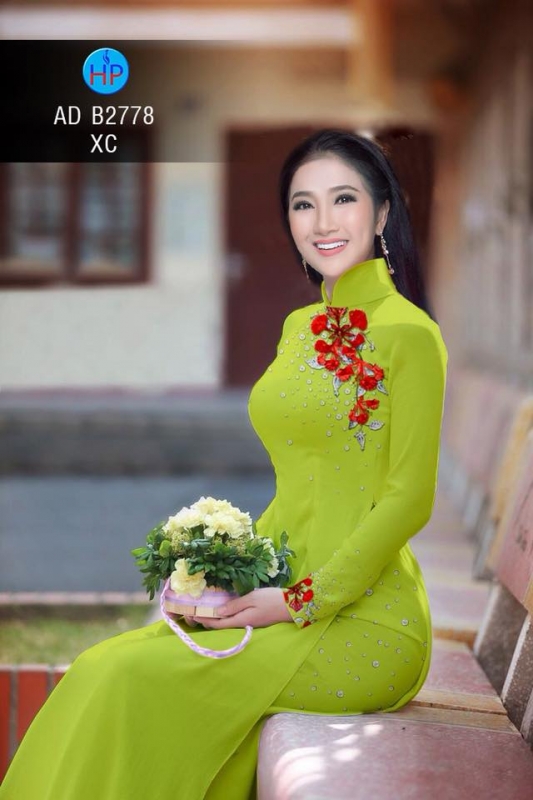 Vải áo dài hoa Phượng