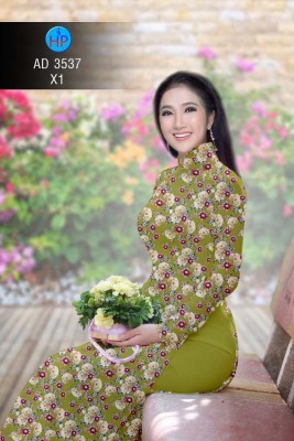 Vải áo dài hoa nhí-DT 4839