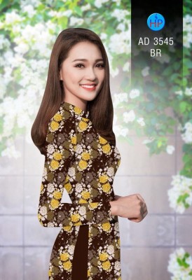 Vải áo dài hoa nhí-DT 4843