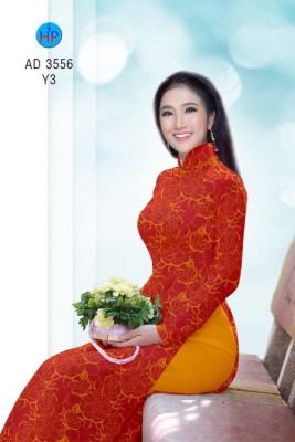 Vải áo dài hoa toàn thân-DT 4917