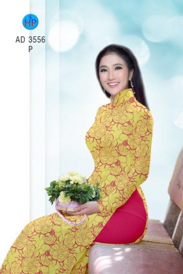 Vải áo dài hoa toàn thân-DT 4917