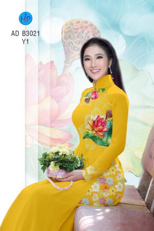 Vải áo dài hoa Sen