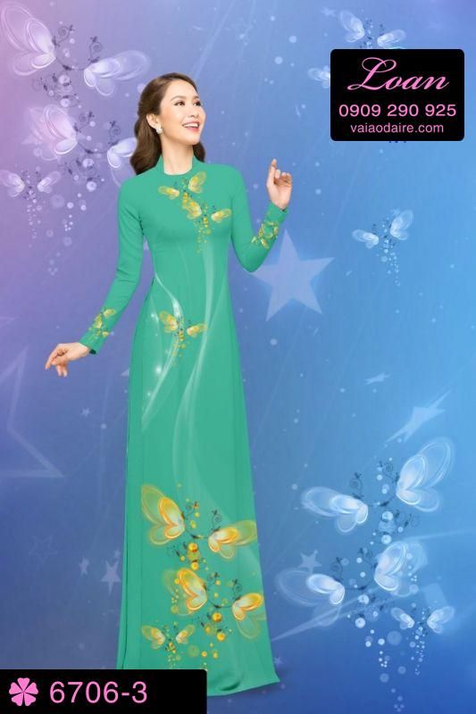 Vải áo dài hoa dây