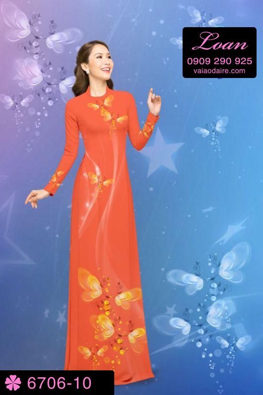 Vải áo dài hoa dây
